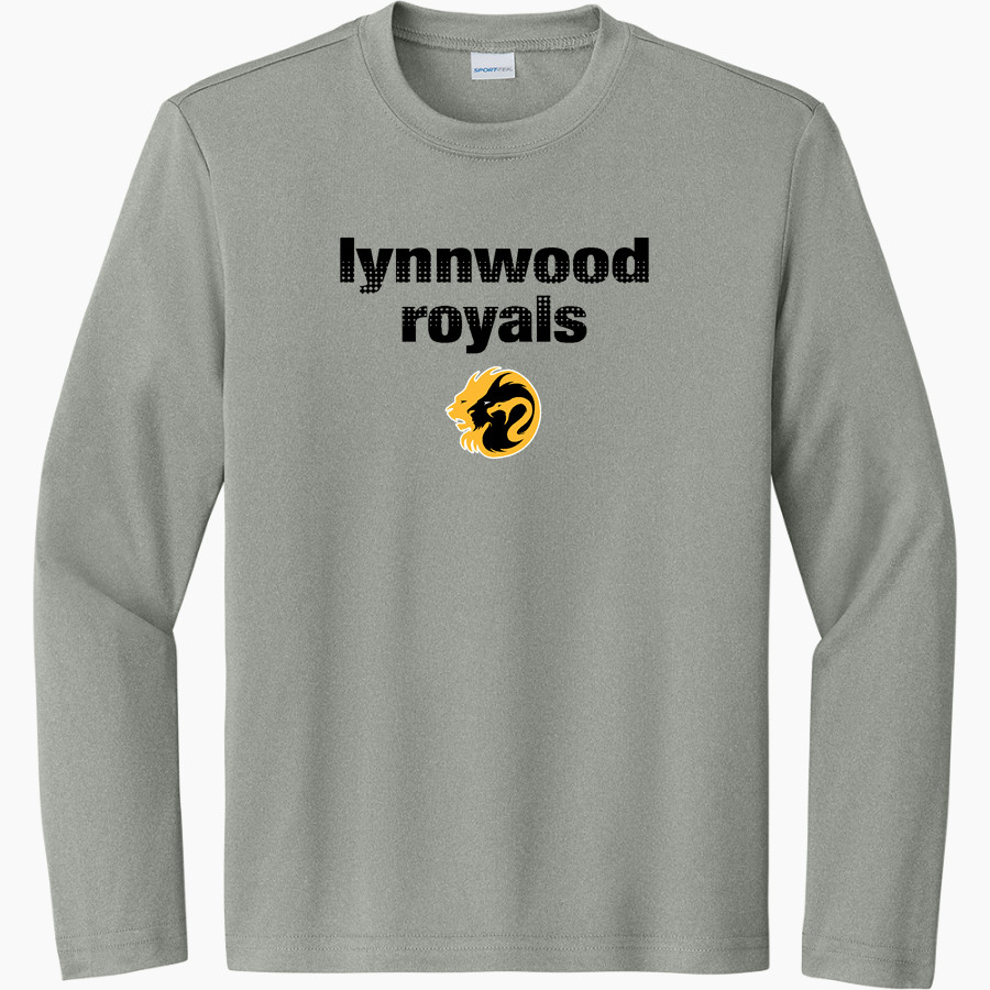 LYNNWOOD HIGH SCHOOL ROYALS <span class="pdp-name-mascot">LYNNWOOD ROYALS</span> Sport-Tek Youth Long Sleeve PosiCharge Competitor Tee