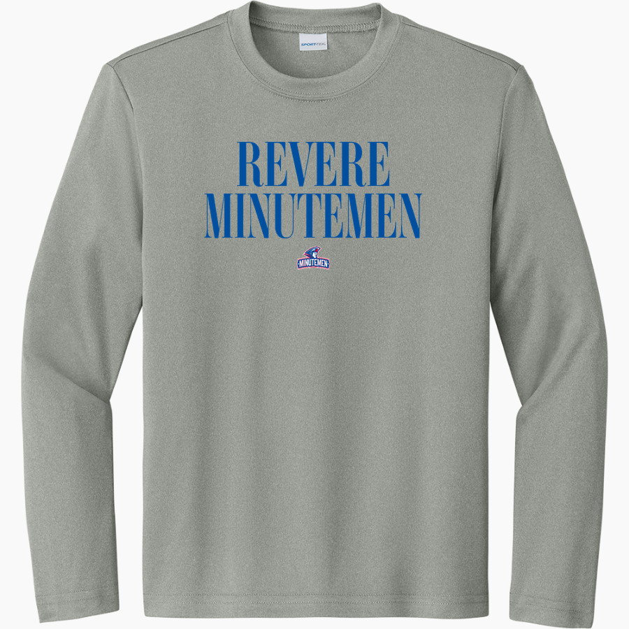 REVERE MINUTEMEN ONLINE STORE Sport-Tek Youth Long Sleeve PosiCharge Competitor Tee