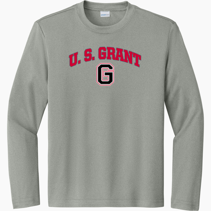 U. S. GRANT HIGH SCHOOL GENERALS Sport-Tek Youth Long Sleeve PosiCharge Competitor Tee