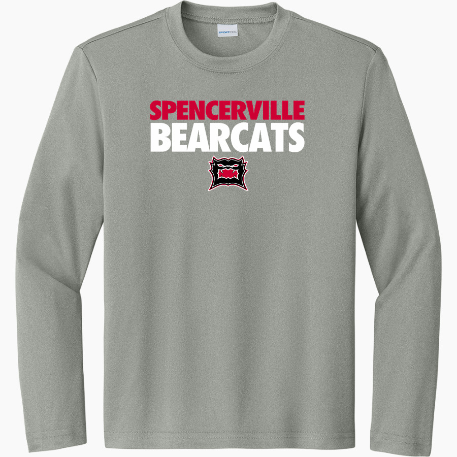 SPENCERVILLE HIGH SCHOOL BEARCATS <span class="pdp-name-mascot">SPENCERVILLE BEARCATS</span> Sport-Tek Youth Long Sleeve PosiCharge Competitor Tee