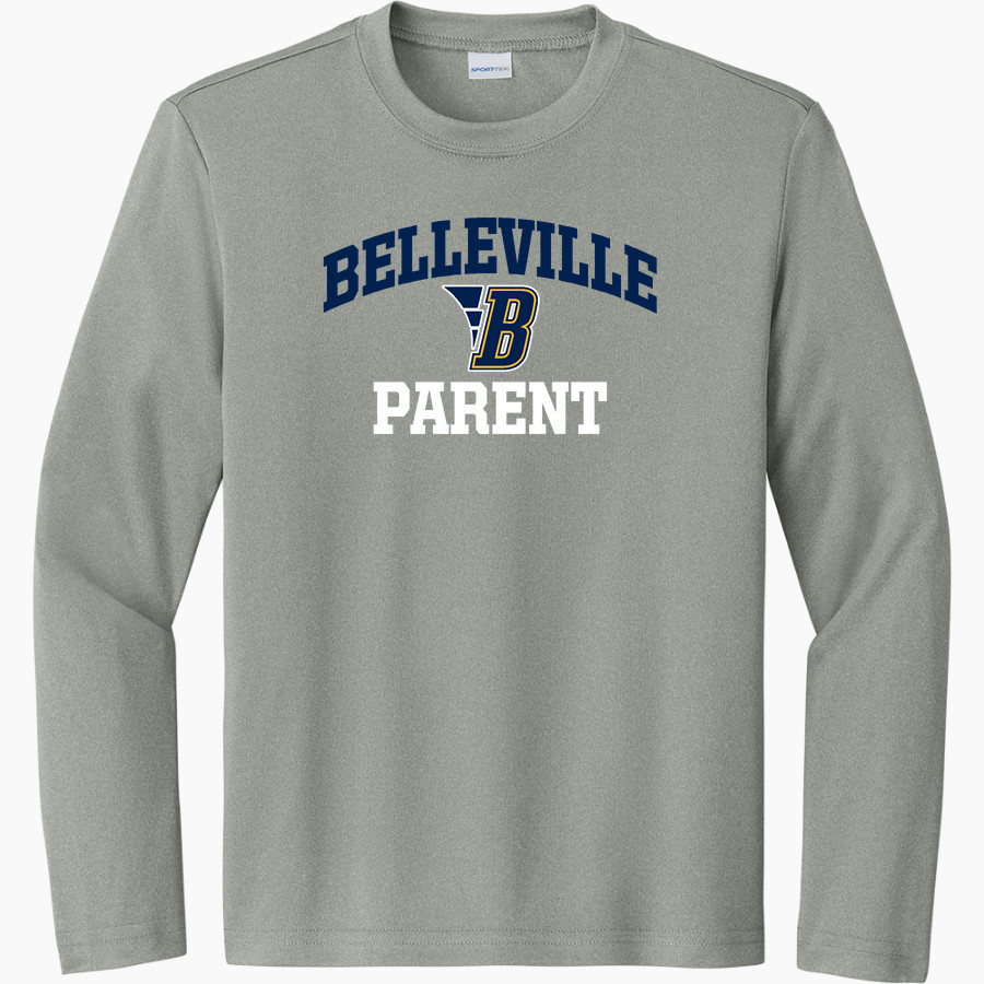 BELLEVILLE HIGH SCHOOL WILDCATS <span class="pdp-name-mascot">BELLEVILLE WILDCATS</span> Sport-Tek Youth Long Sleeve PosiCharge Competitor Tee