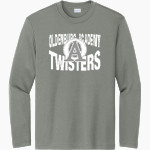 OLDENBURG ACADEMY TWISTERS Sport-Tek Youth Long Sleeve PosiCharge Competitor Tee Front Thumbnail