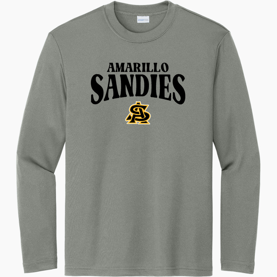 AMARILLO HIGH SCHOOL SANDIES <span class="pdp-name-mascot">AMARILLO SANDIES</span> Sport-Tek Youth Long Sleeve PosiCharge Competitor Tee