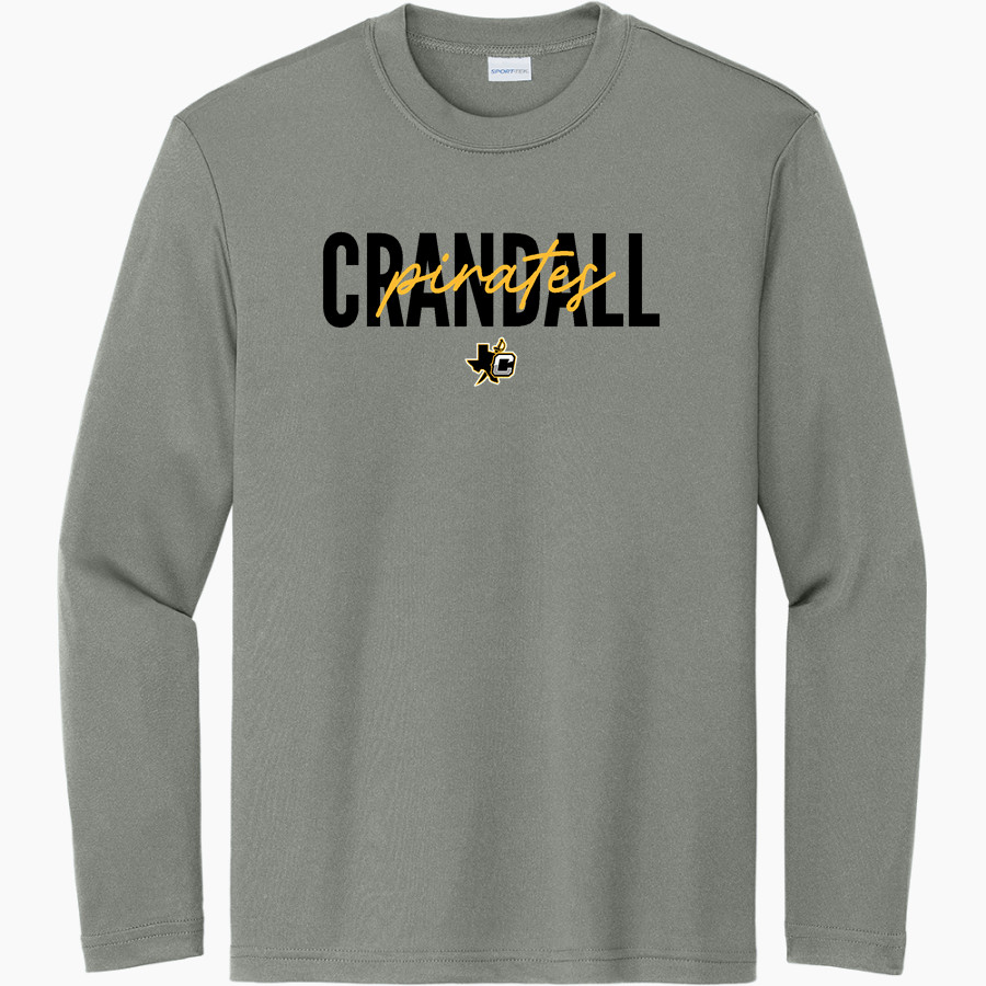 CRANDALL HIGH SCHOOL PIRATES <span class="pdp-name-mascot">CRANDALL PIRATES</span> Sport-Tek Youth Long Sleeve PosiCharge Competitor Tee