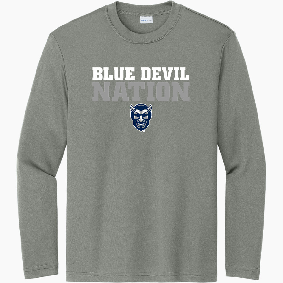 Marietta Blue Devils <span class="pdp-name-mascot">Marietta Blue Devils</span> Sport-Tek Youth Long Sleeve PosiCharge Competitor Tee