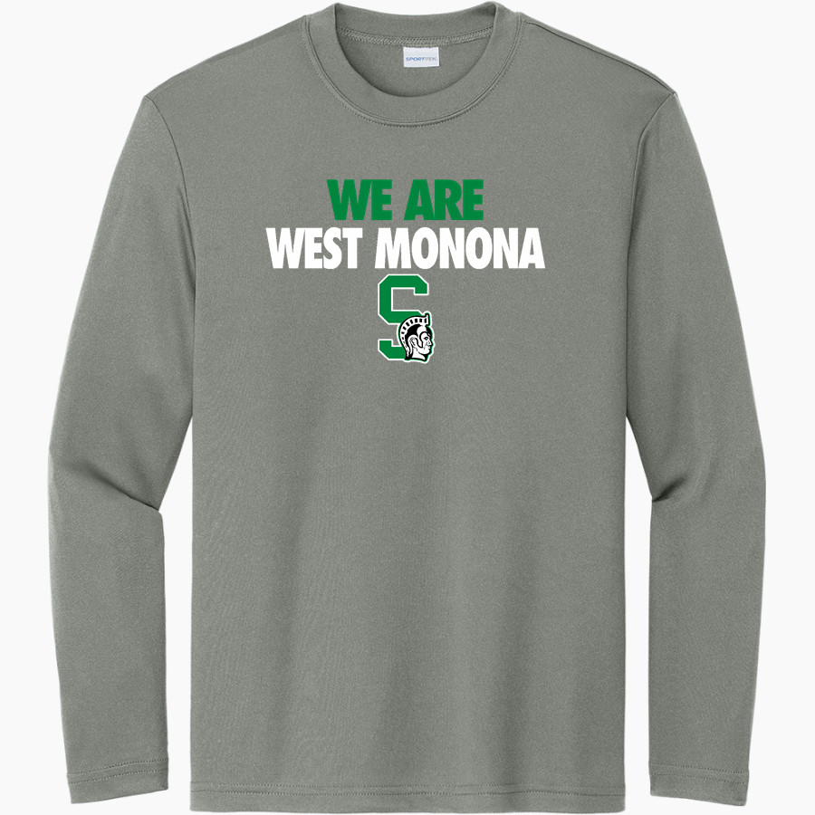 WEST MONONA HIGH SCHOOL SPARTANS Sport-Tek Youth Long Sleeve PosiCharge Competitor Tee