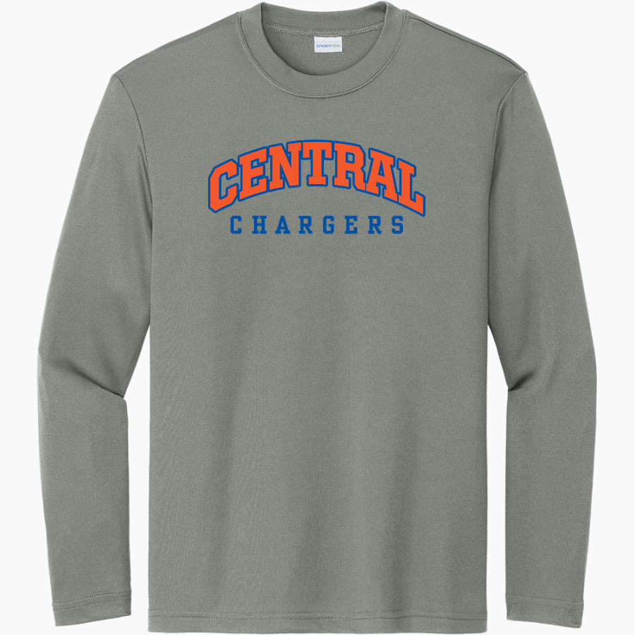 Central Chargers <span class="pdp-name-mascot">Central Chargers</span> Sport-Tek Youth Long Sleeve PosiCharge Competitor Tee