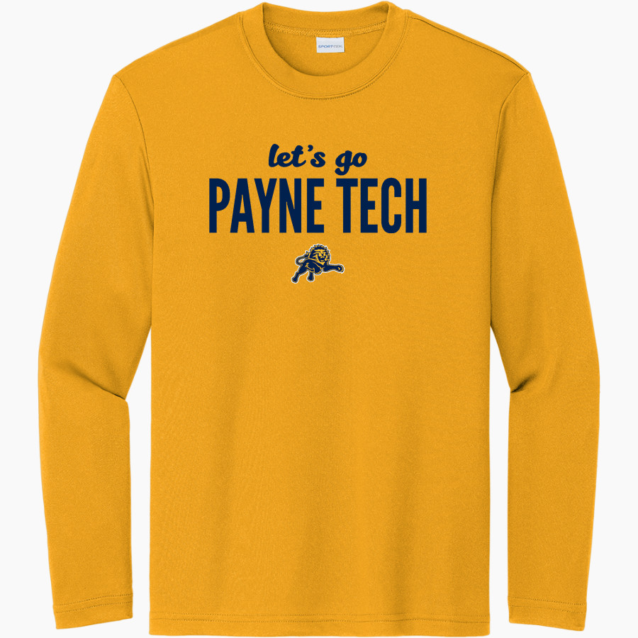 Payne Tech Lions <span class="pdp-name-mascot">Payne Tech Lions</span> Sport-Tek Youth Long Sleeve PosiCharge Competitor Tee