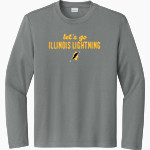 ILLINOIS LIGHTNING SOFTBALL <span class="pdp-name-mascot">ILLINOIS LIGHTNING</span> Sport-Tek Youth Long Sleeve PosiCharge Competitor Tee Front Thumbnail