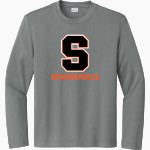 Schuylerville Horses Sport-Tek Youth Long Sleeve PosiCharge Competitor Tee Front Thumbnail