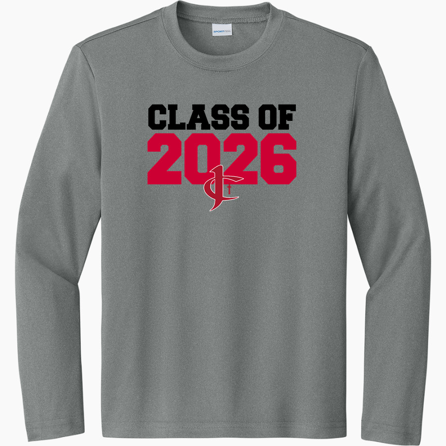 Jupiter Christian Eagles <span class="pdp-name-mascot">Jupiter Eagles</span> Sport-Tek Youth Long Sleeve PosiCharge Competitor Tee