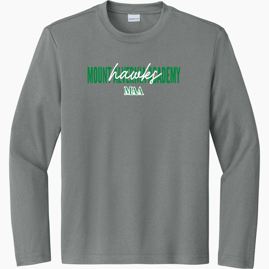 Mount Alvernia Academy Hawks Sport-Tek Youth Long Sleeve PosiCharge Competitor Tee