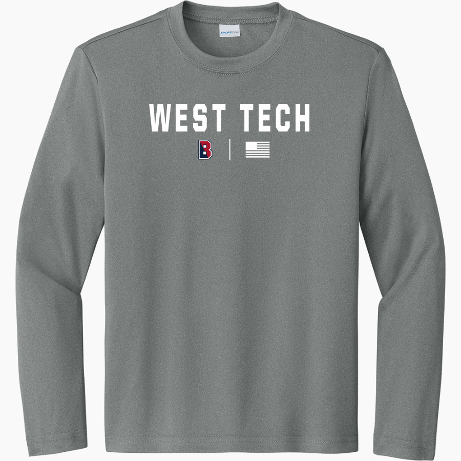 West Tech Panthers <span class="pdp-name-mascot">West Tech Panthers</span> Sport-Tek Youth Long Sleeve PosiCharge Competitor Tee