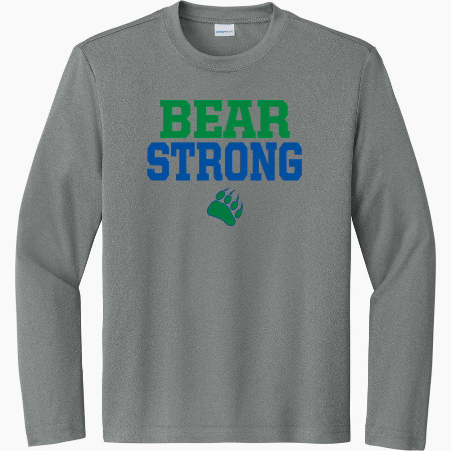 The Blake School BEARS ONLINE STORE <span class="pdp-name-mascot">Blake Bears</span> Sport-Tek Youth Long Sleeve PosiCharge Competitor Tee