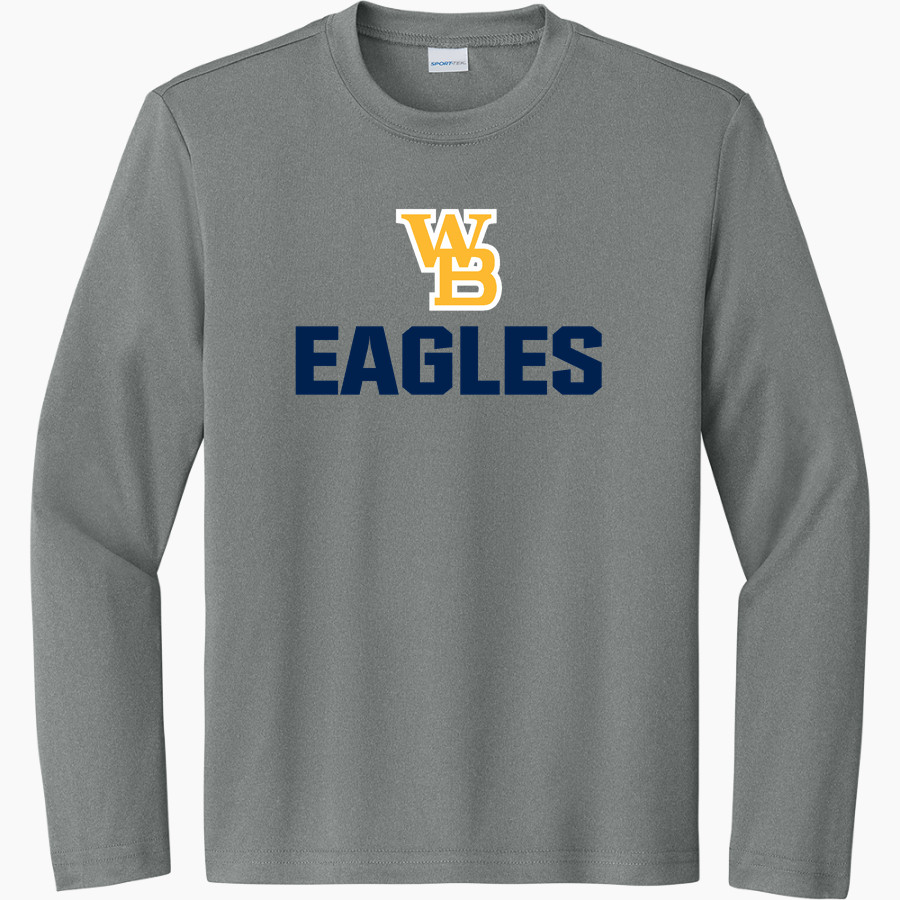 West Babylon Eagles <span class="pdp-name-mascot">West Babylon Eagles</span> Sport-Tek Youth Long Sleeve PosiCharge Competitor Tee
