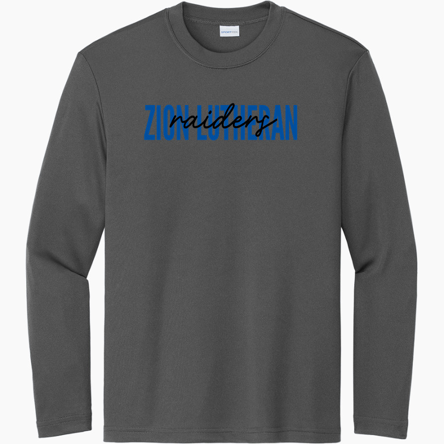 Zion Lutheran Raiders Sport-Tek Youth Long Sleeve PosiCharge Competitor Tee