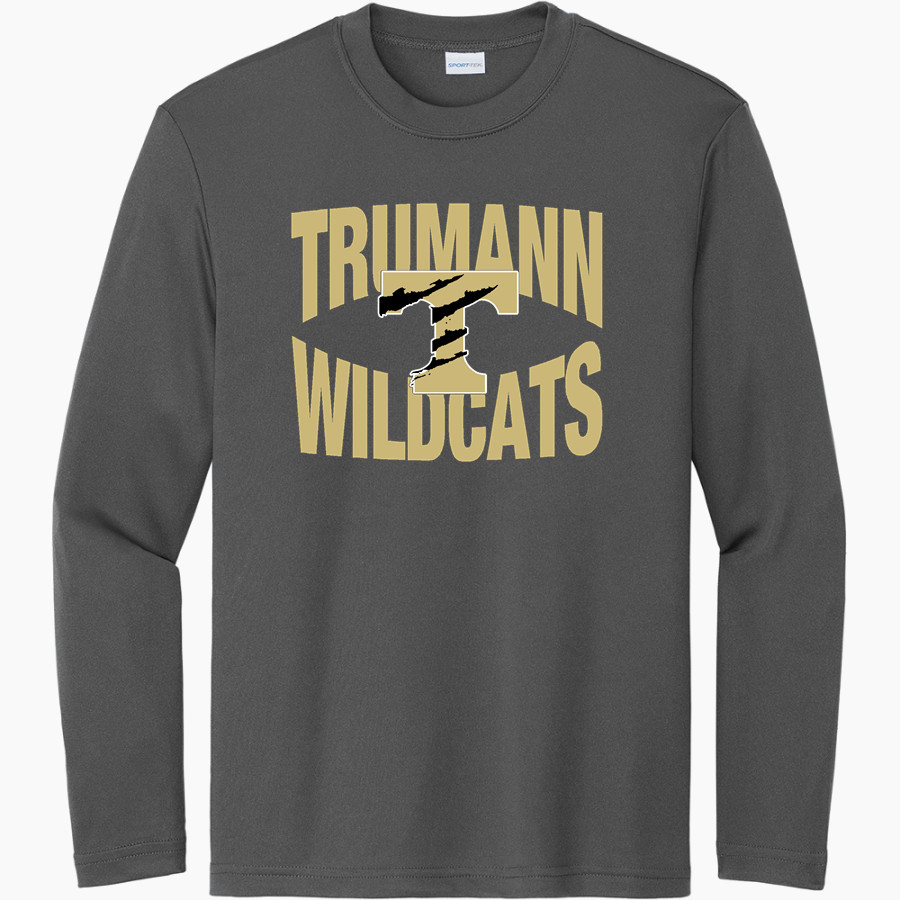 Trumann Wildcats Sport-Tek Youth Long Sleeve PosiCharge Competitor Tee