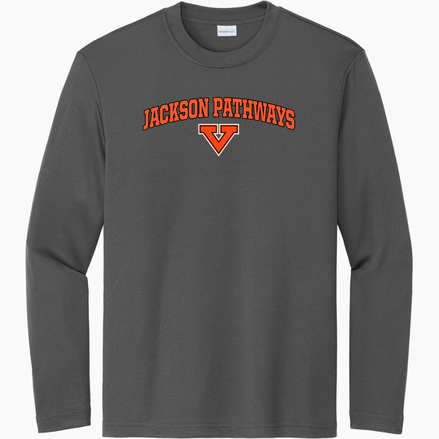 Jackson Pathways Vikings <span class="pdp-name-mascot">Jackson Pathways Vikings</span> Sport-Tek Youth Long Sleeve PosiCharge Competitor Tee