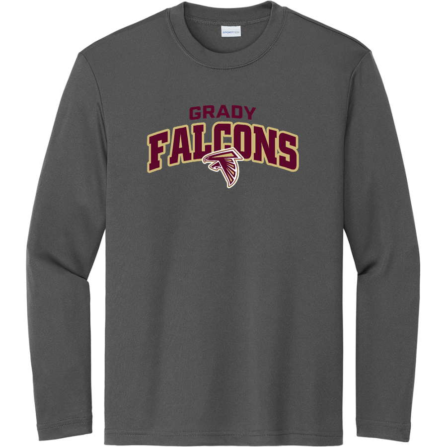 WM E GRADY VOC TECH SCHOOL FALCONS <span class="pdp-name-mascot">GRADY HIGH SCHOOL FALCONS</span> Sport-Tek Youth Long Sleeve PosiCharge Competitor Tee