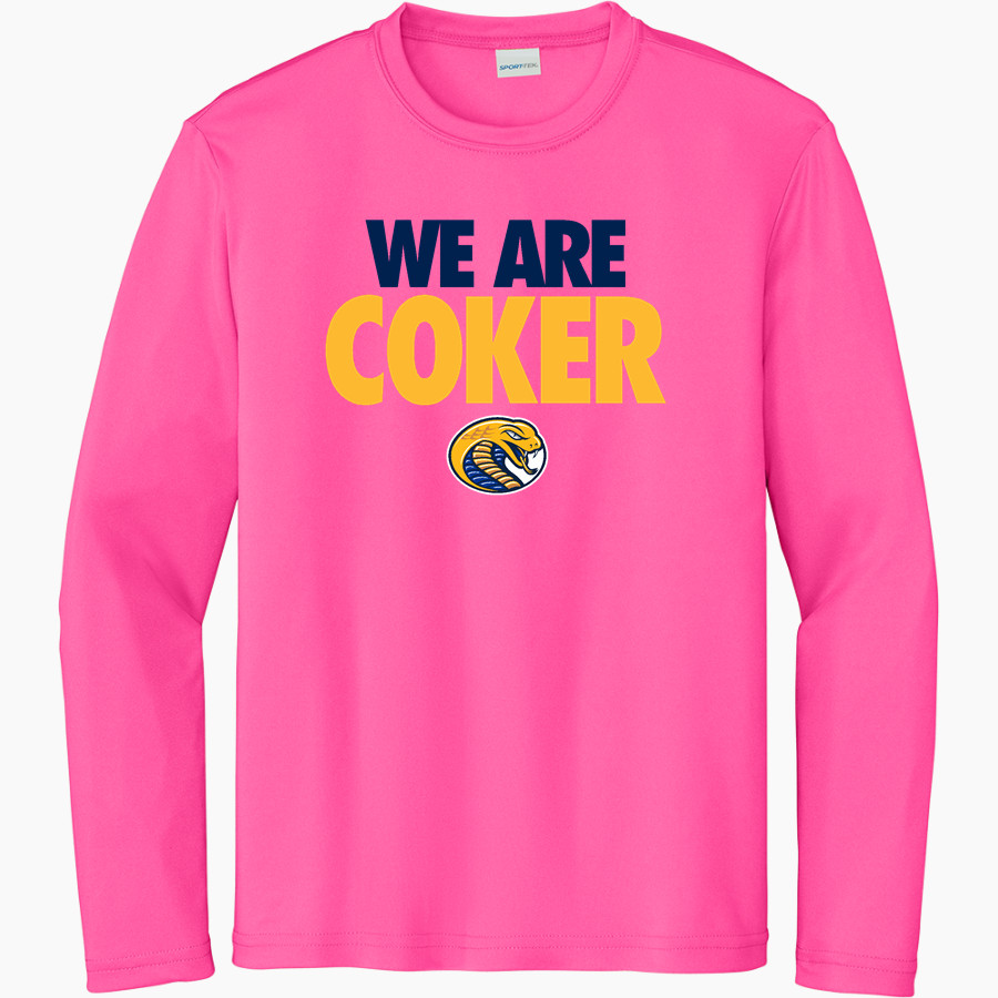 Coker Cobras <span class="pdp-name-mascot">Coker Cobras</span> Sport-Tek Youth Long Sleeve PosiCharge Competitor Tee