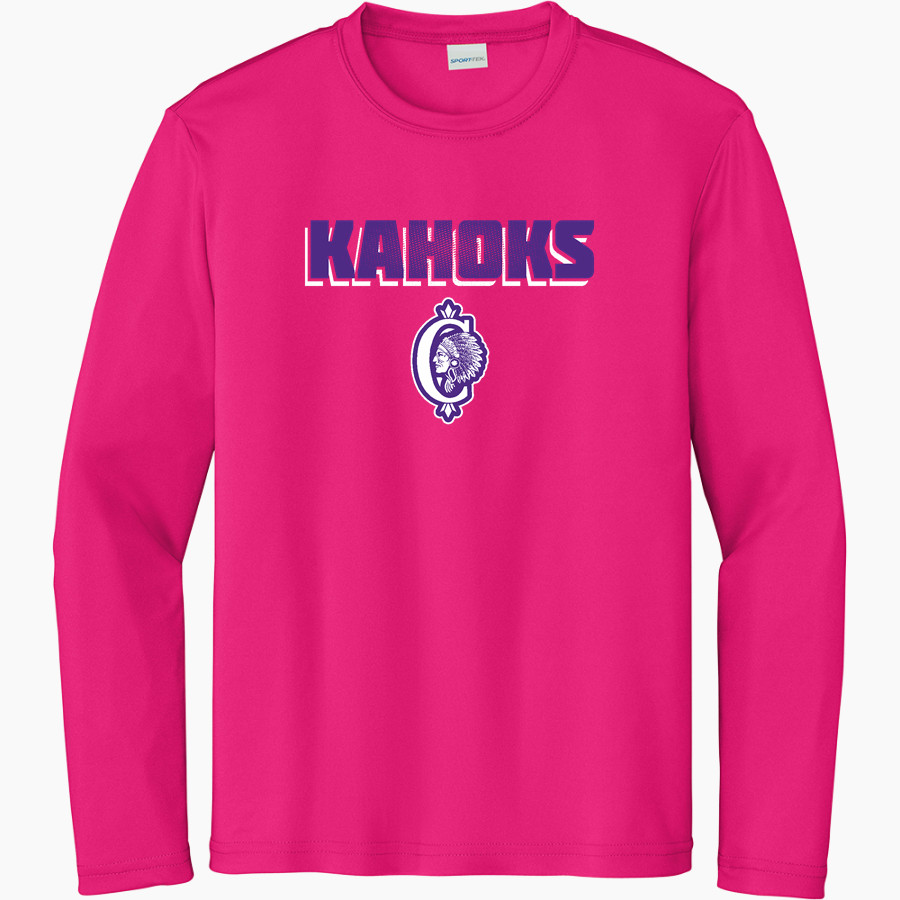 Collinsville Kahoks Sport-Tek Youth Long Sleeve PosiCharge Competitor Tee