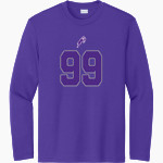 Cornell Rams <span class="pdp-name-mascot">Cornell Rams</span> Sport-Tek Youth Long Sleeve PosiCharge Competitor Tee Front Thumbnail