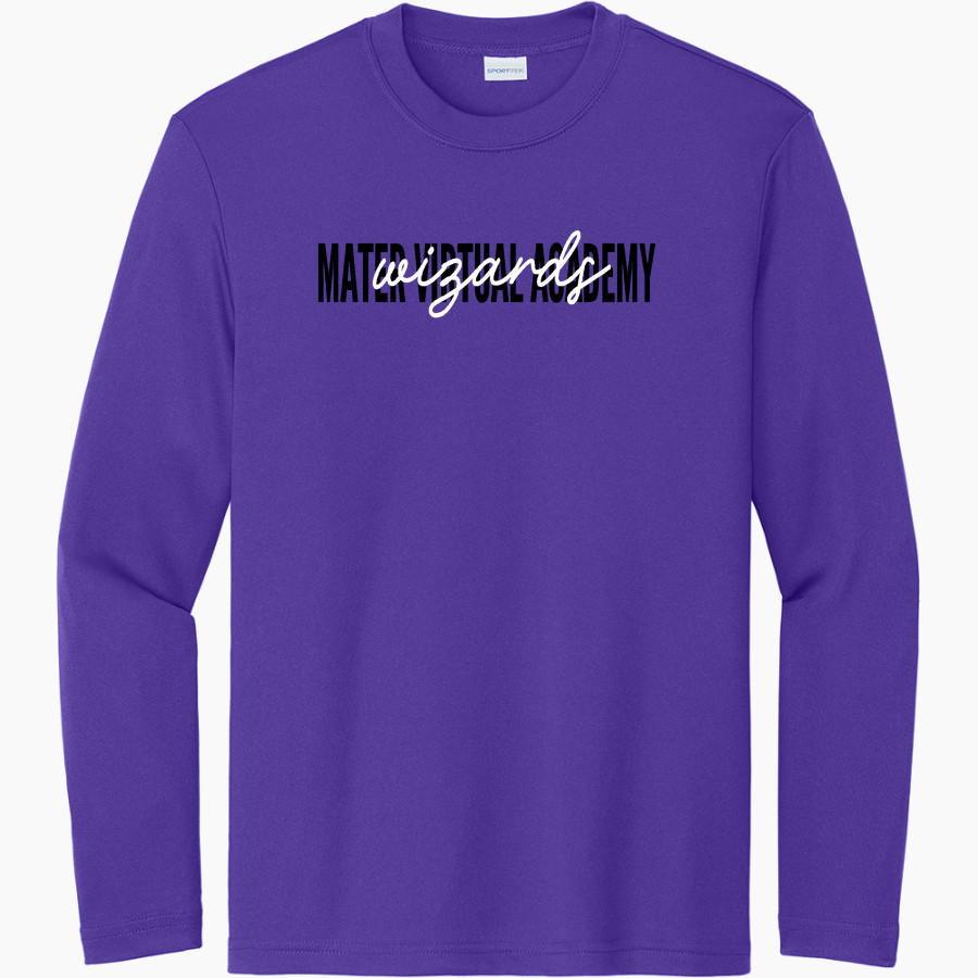 Mater Virtual Academy Wizards <span class="pdp-name-mascot">Mater Virtual Academy Wizards</span> Sport-Tek Youth Long Sleeve PosiCharge Competitor Tee