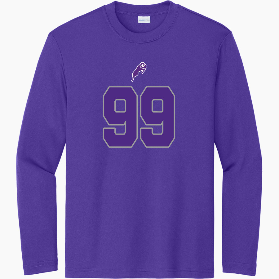 Cornell Rams <span class="pdp-name-mascot">Cornell Rams</span> Sport-Tek Youth Long Sleeve PosiCharge Competitor Tee