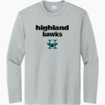 Highland Hawks <span class="pdp-name-mascot">Highland Hawks</span> Sport-Tek Youth Long Sleeve PosiCharge Competitor Tee Front Thumbnail