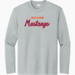 Skyline Gila River Mustangs <span class="pdp-name-mascot">Skyline Mustangs</span> Sport-Tek Youth Long Sleeve PosiCharge Competitor Tee Front Thumbnail