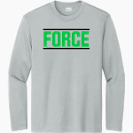 Bannons Cheer Force Force <span class="pdp-name-mascot">Bannons Cheer Force Force</span> Sport-Tek Youth Long Sleeve PosiCharge Competitor Tee Front Thumbnail