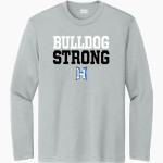 HAMPTON HIGH SCHOOL BULLDOGS <span class="pdp-name-mascot">HAMPTON BULLDOGS</span> Sport-Tek Youth Long Sleeve PosiCharge Competitor Tee Front Thumbnail