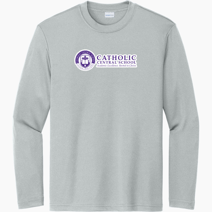 Catholic Central School Crusaders Sport-Tek Youth Long Sleeve PosiCharge Competitor Tee