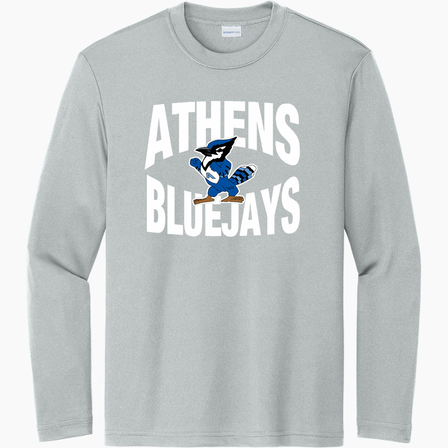 ATHENS HIGH SCHOOL BLUEJAYS Sport-Tek Youth Long Sleeve PosiCharge Competitor Tee