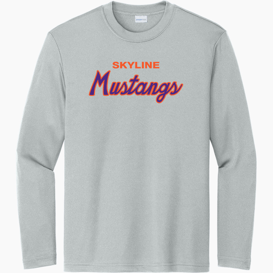 Skyline Gila River Mustangs <span class="pdp-name-mascot">Skyline Mustangs</span> Sport-Tek Youth Long Sleeve PosiCharge Competitor Tee