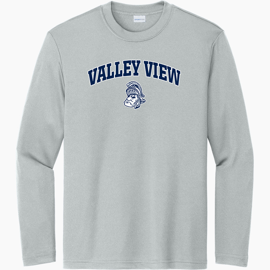 VALLEY VIEW HIGH SCHOOL SPARTANS Sport-Tek Youth Long Sleeve PosiCharge Competitor Tee