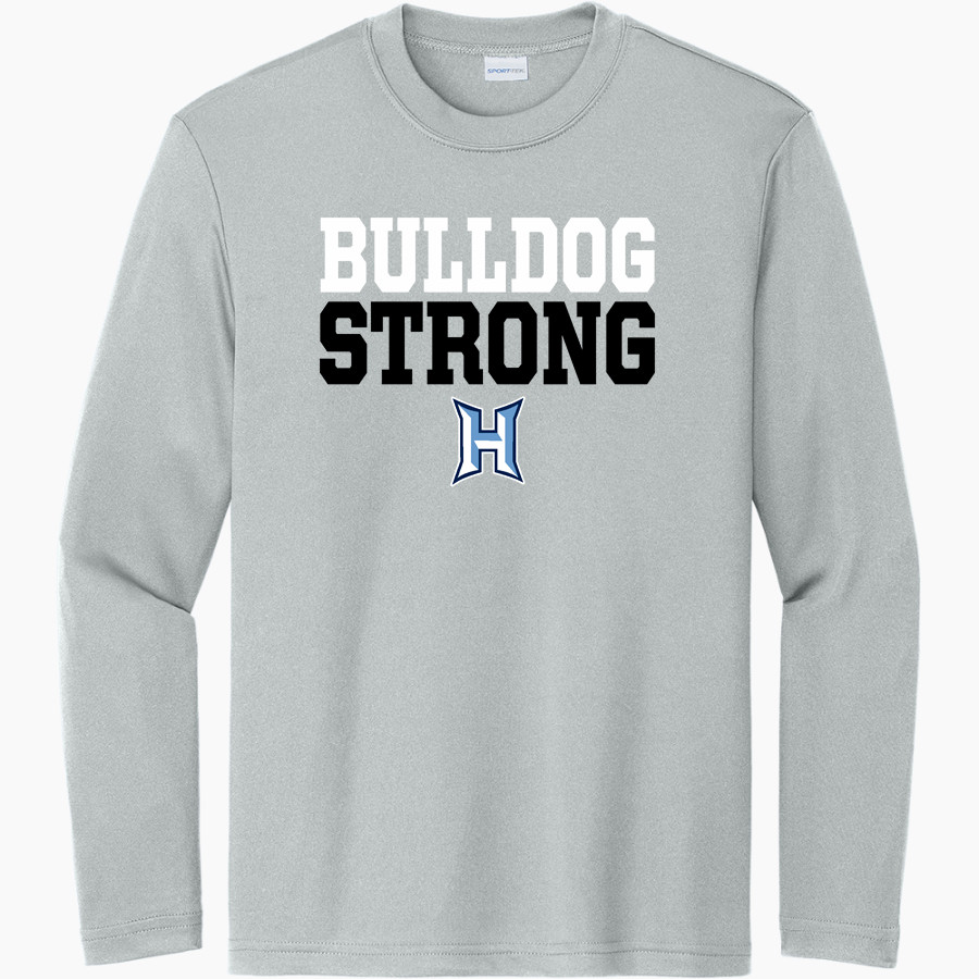 HAMPTON HIGH SCHOOL BULLDOGS <span class="pdp-name-mascot">HAMPTON BULLDOGS</span> Sport-Tek Youth Long Sleeve PosiCharge Competitor Tee