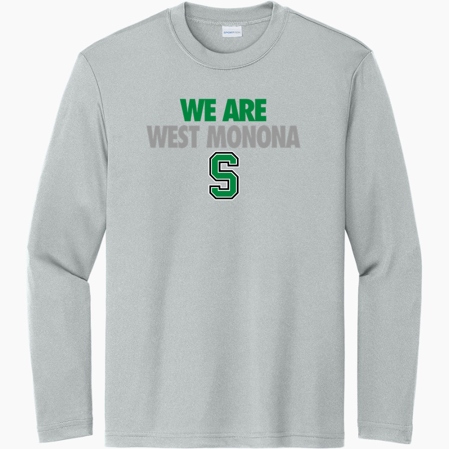 WEST MONONA HIGH SCHOOL SPARTANS Sport-Tek Youth Long Sleeve PosiCharge Competitor Tee