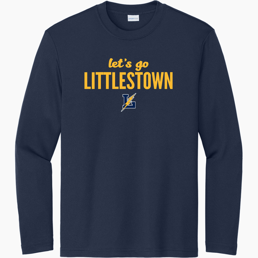 LITTLESTOWN HIGH SCHOOL THUNDERBOLTS Sport-Tek Youth Long Sleeve PosiCharge Competitor Tee