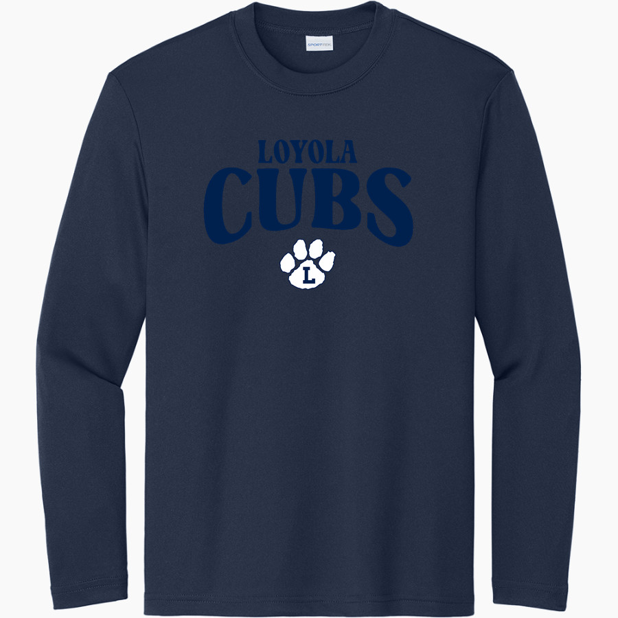 LOYOLA HIGH SCHOOL CUBS <span class="pdp-name-mascot">LOYOLA CUBS</span> Sport-Tek Youth Long Sleeve PosiCharge Competitor Tee