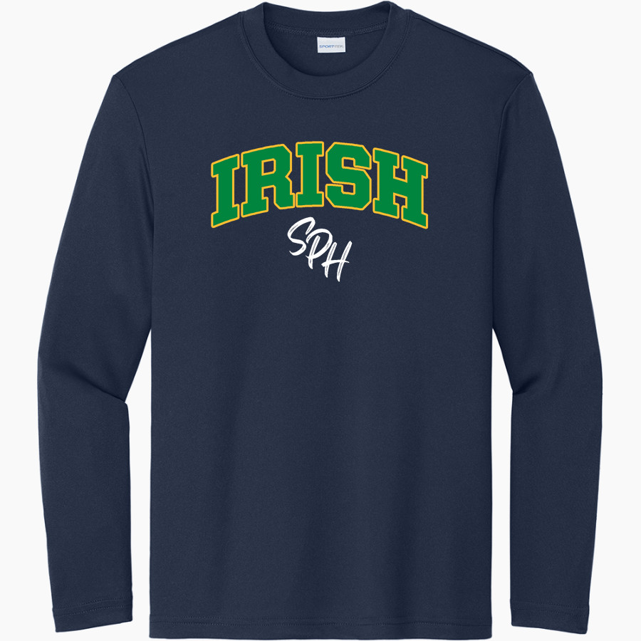 St. Patrick of Heatherdowns Irish <span class="pdp-name-mascot">St. Patrick of Heatherdowns Irish</span> Sport-Tek Youth Long Sleeve PosiCharge Competitor Tee