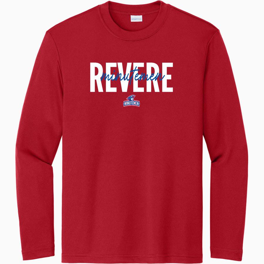 REVERE MINUTEMEN ONLINE STORE Sport-Tek Youth Long Sleeve PosiCharge Competitor Tee
