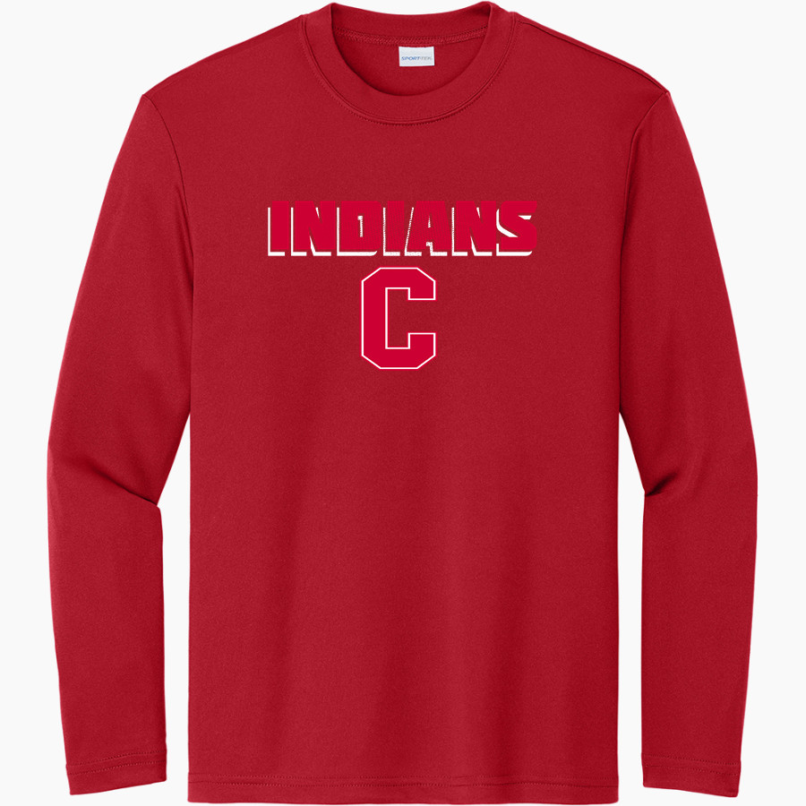 Channahon Jr High Indians <span class="pdp-name-mascot">Channahon Jr High Indians</span> Sport-Tek Youth Long Sleeve PosiCharge Competitor Tee