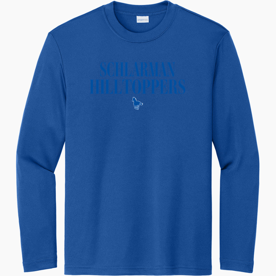 SCHLARMAN HIGH SCHOOL HILLTOPPERS <span class="pdp-name-mascot">SCHLARMAN HILLTOPPERS</span> Sport-Tek Youth Long Sleeve PosiCharge Competitor Tee