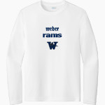 Weber Rams Sport-Tek Youth Long Sleeve PosiCharge Competitor Tee Front Thumbnail