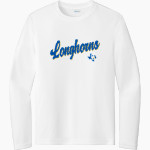DIME BOX HIGH SCHOOL LONGHORNS Sport-Tek Youth Long Sleeve PosiCharge Competitor Tee Front Thumbnail