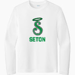SETON HIGH SCHOOL SAINTS <span class="pdp-name-mascot">SETON SAINTS</span> Sport-Tek Youth Long Sleeve PosiCharge Competitor Tee Front Thumbnail