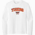 WATERLOO CENTRAL HIGH SCHOOL TIGERS Sport-Tek Youth Long Sleeve PosiCharge Competitor Tee Front Thumbnail