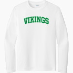 Salem Baptist Vikings Sport-Tek Youth Long Sleeve PosiCharge Competitor Tee Front Thumbnail