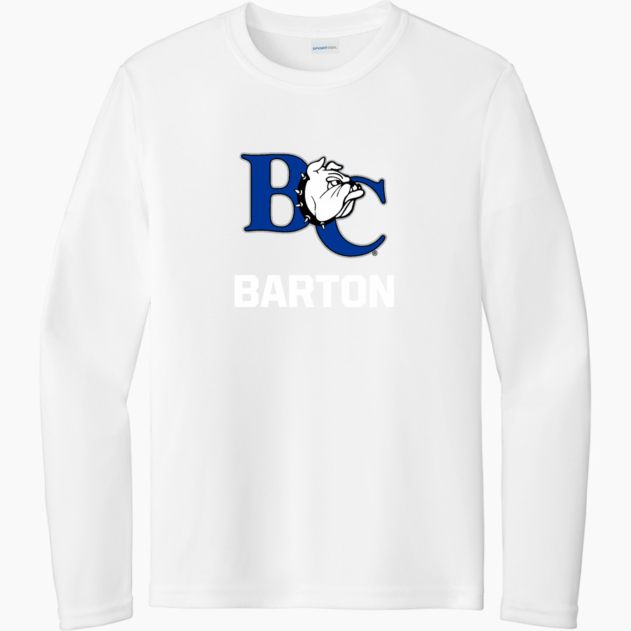 Barton College Official Store of the Bulldogs <span class="pdp-name-mascot">Barton Bulldogs</span> Sport-Tek Youth Long Sleeve PosiCharge Competitor Tee